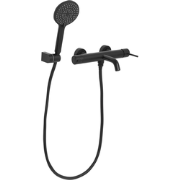 MELIQUINA - Wandgemonteerde badmengkraan - Zwart - Messing