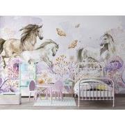 Paarden pracht - Kinderbehang - 389,6 cm x 280 cm - Walloha