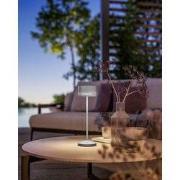 Leonardo tafellamp MONZA ,oplaadbaar Grijs