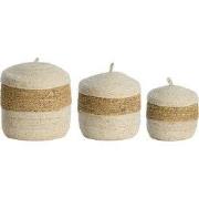 Mand Kenmare - Crème - Ø34cm - Set van 3