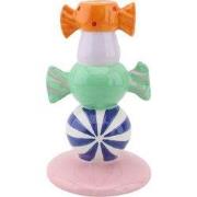 Candle holder - Stapled Toffee Candy-Multi Colour-11x11x18cm
