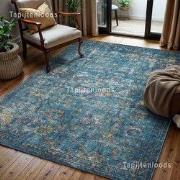 Tapijtenloods Picasso Sarough Vintage Vloerkleed Blauw Laagpolig- 160x...
