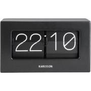 Tafelklok Boxed - Flip - Mat Zwart - 20,5x7x11,5cm