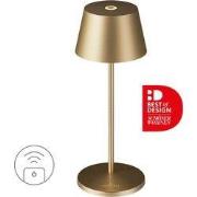 Sompex | Seoul Micro RC| Goud geborsteld | oplaadbare tafellamp |