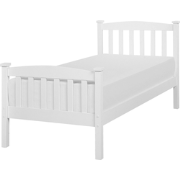 GIVERNY - Eenpersoonsbed - Wit - 90 x 200 cm - Dennenhout