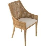 Chaise en rotin H 88cm - JULIE