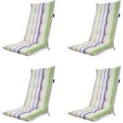 Madison -  Tuinstoelkussen Hoge Rug Righe purple - Ca. 123x50 cm - Set...