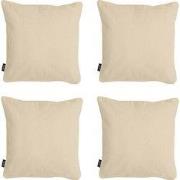 Madison -  Sierkussen Beige canvas eco+ - Ca. 50x50 cm - Set van 4