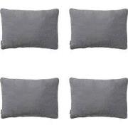 Madison -  Sierkussen Panama grey - Ca. 40x60 cm - Set van 4