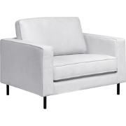 SAVALEN - Fauteuil - Lichtgrijs - Stof