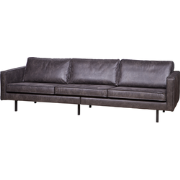 WOOOD Rodeo Bank 3-Zits - Eco-leder - Zwart - 85x277x86