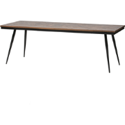 WOOOD Rhombic Eettafel - Hout/Metaal - Naturel - 76x220x90