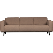 WOOOD Statement 3-Zitsbank - Bouclé - Nougat - 77x230x93