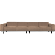 WOOOD Statement 4-Zitsbank XL - Bouclé - Nougat - 77x372x93