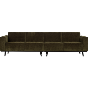 WOOOD Statement 4-Zits Bank - Rib - Groen - 77x280x93