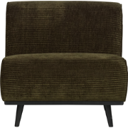 WOOOD Statement 1-Zits Element - Ribstof - Warm Groen - 77x79x93