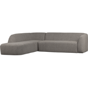 WOOOD Sloping Hoekbank Links - Chenille - Grijs Melange