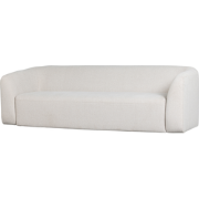 WOOOD Sloping 3-Zits Bank - Polyester - Pearl Melange - 77x240x87