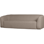 WOOOD Sloping 3-zits Bank - PE - Lichtbruin Melange - 77x240x87