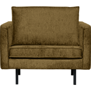 WOOOD Rodeo Fauteuil - Structure Velvet - Brass - 85x105x86
