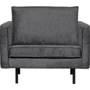 WOOOD Fauteuil Rodeo - Structure Velvet - Mountain - 85x105x86