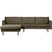 WOOOD Chaise Longue Links Rodeo - Velvet - Bonsai - 85x300x155