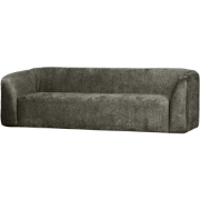 WOOOD Sloping 3-Zits Bank - Structure Velvet - Frost - 77x240x87