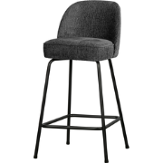WOOOD Barstoel Vogue - Structure Velvet - Mountain - 89x50x55