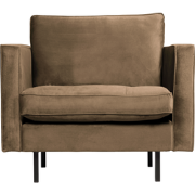 WOOOD Rodeo Classic Fauteuil - Velvet - Taupe - 83x98x88