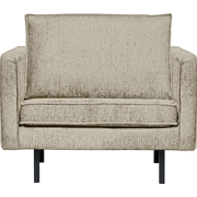 WOOOD Rodeo Fauteuil - Structure Velvet - Wheatfield - 85x105x86