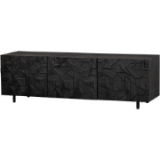 WOOOD Counter TV-Meubel - Mango - Zwart - 50x160x45