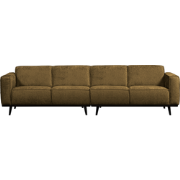 WOOOD Statement 4-Zits Bank - Polyester - Brass - 77x280x93