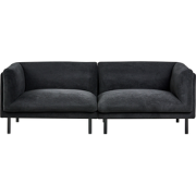 VORGOD - Driezitsbank - Zwart - Polyester