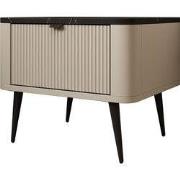 Meubella - Nachtkastje Mace - Beige - 50 cm