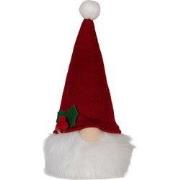 Clayre & Eef Kerstdecoratie met LED-verlichting Kabouter 10x10x25 cm /...