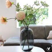 Vaas Don | Grey | Mond geblazen glas | Ø20 x H33 cm