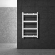 Badkamerradiator Sahara 600x800 mm Wit recht met zijaansluiting