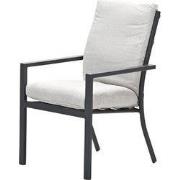 Sergio dining fauteuil - carbon black - desert sand