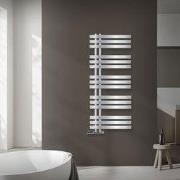 Badkamer radiator middenaansluiting 500x1200 mm chroom met wandaanslui...