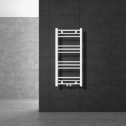 Badkamer radiator middenaansluiting 400x800 mm wit recht incl. montage...