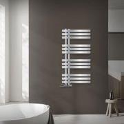 Badkamer radiator middenaansluiting 500x1000 mm chroom met wandaanslui...