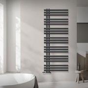 Badkamerradiator middenaansluiting 600x1600 mm antraciet met muuraansl...