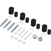 Beugel voor design radiator zwart mat voor rechte modellen LuxeBath