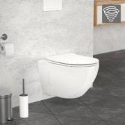 Keramisch wandcloset, 54 cm lang, randloos met soft-close Luxebath
