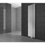 Badkamer radiator middenaansluiting 480x1800 mm wit met universele the...