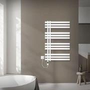 Badkamer radiator middenaansluiting 600x1000 mm wit met 300W LuxeBath ...