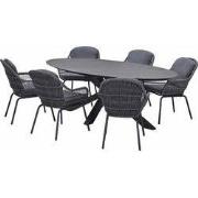Garden Impressions Yima tuinset 7-delig - Scot tuintafel Napoli grey 2...