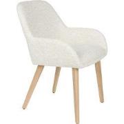 Eetkamerstoel Off White/Naturel - Loua - Set van 2