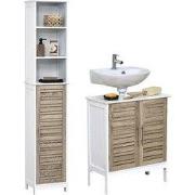 Badmeubelset Stockholm Wastafelonderkast en Kolomkast