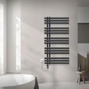Badkamerradiator middenaansluiting 600x1200 mm antraciet met 900W Luxe...